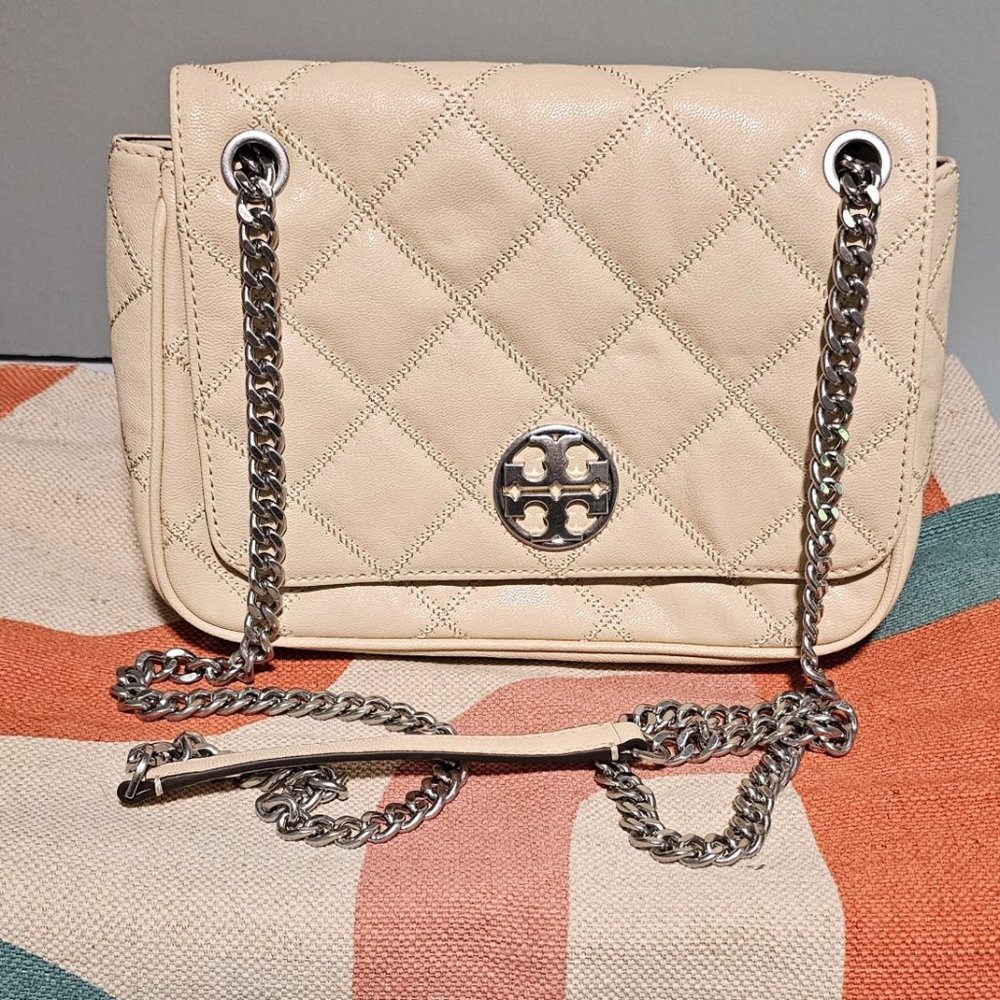 Tory Burch Handbag Quilted Leather Willa